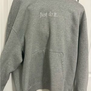 Nike hoodie L- gray and gently used
